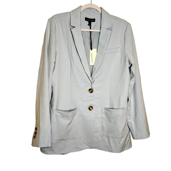 41 Hawthorn Two-Button Blazer Jacket Women’s Medium Blue Notch Collar NWOT - Picture 2 of 9